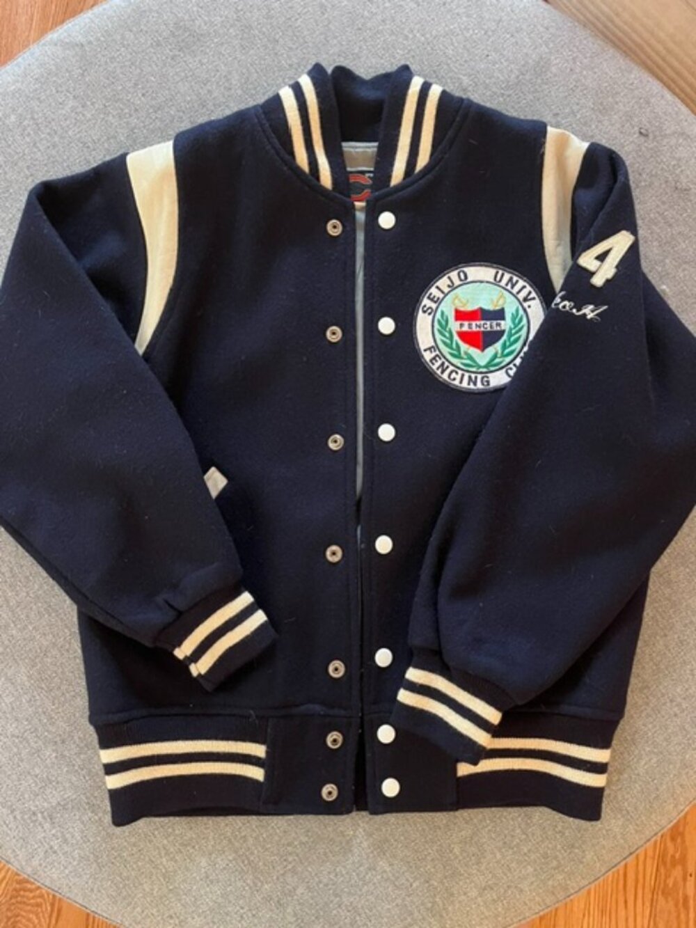 Vintage 80s Japanese Brand Wool Varsity Jacket